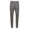 Alexander McQueen Grey Cigarette Pants With Houndstooth Pattern In Wool Man