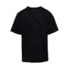 Dolce & Gabbana Black Crewneck T-shirt With Tonal Logo Lettering Print In Cotton Man -Italist Clothing Sale 02ef61f379e7cac10f5bcd06e453a80a