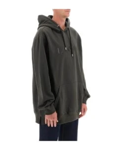 Lanvin Hoodie With Curb Embroidery -Italist Clothing Sale 037b020206e0e63eb7dc71d068b82f8d