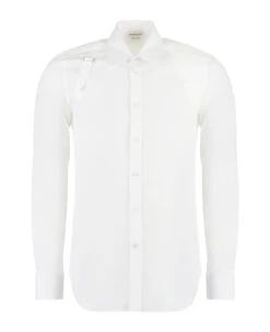 Alexander McQueen Harness Cotton Poplin Shirt