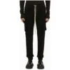 Black Cotton Cargo Trousers