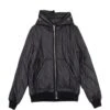 Gimp Jkt Black Quilted Nylon Hooded Jacket - Gimp Jkt