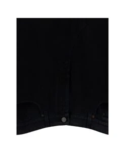 Balenciaga Oversized Black Jacket With Branded Button In Cotton Denim Man -Italist Clothing Sale 0ba934212040ae6611ac3ae1c396f22c