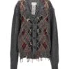 Maison Margiela Argyle Patterned Cardigan