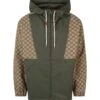 Gucci Gg Cotton Canvas Zip Jacket