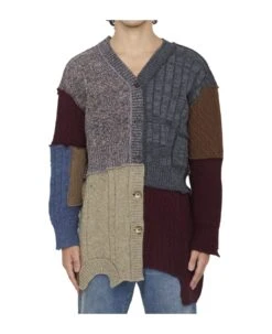 Dolce & Gabbana Patchwork Distressed Cardigan