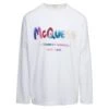 Alexander McQueen White Crewneck Sweatshirt With Multicolor Graffiti Logo Print In Cotton Man -Italist Clothing Sale 14175343e384ae9120baba9821b53cc9