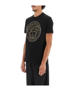 Versace Medusa-studded Taylor Fit T-shirt -Italist Clothing Sale 15dc3f0fc86351059759ac5e2b449467