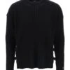 Versace Ribbed-knit Sweater With Leather Straps -Italist Clothing Sale 160f3bc3a18051a2a38973c8b5bb9e53