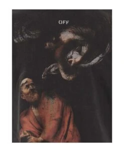 Off-White T-shirt With Painted Print And Logo -Italist Clothing Sale 21dd9cc3278ce5e766fd1178a51e8426