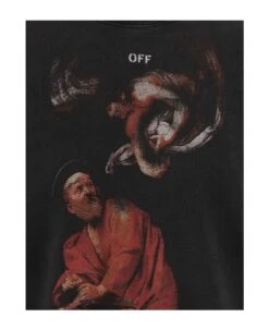 Off-White Sweatshirt With Painted Print And Logo 4 Off-White Sweatshirt With Painted Print And Logo -Italist Clothing Sale 2382c8dfce6685bfa2ecb1ebdd6ae9b1