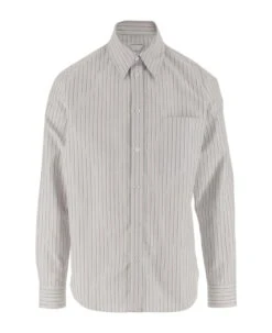 Bottega Veneta Striped Poplin Shirt