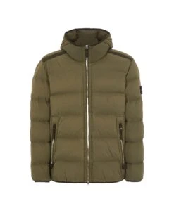 Stone Island Seamless Tunnel Nylon Down-tc Jacket In Military Green