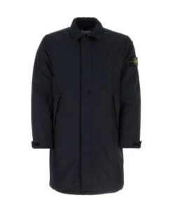Stone Island Midnight Blue Polyester Padded Jacket