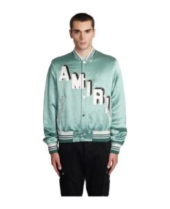 Amiri Bomber In Green Acetate