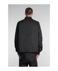 Zipfront Jkt Casual Jacket In Black Cotton -Italist Clothing Sale 2ca24c866ce76865752a4150432bdccb