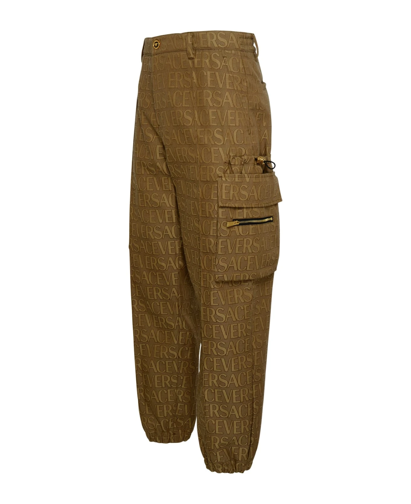 Brown Cotton Blend Pants Versace Brown Cotton Blend Pants -Italist Clothing Sale 2cd4101e0cdfd559e6574ccd09f6c9d9