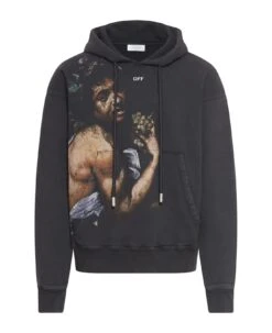 Off-White Bacchus Skate Hoodie Black Multicolor