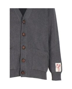 Golden Goose Men's Cardigan In Cotton With Logo On The Back -Italist Clothing Sale 302e6ccfc9da82e1232eea4286cd3ff9