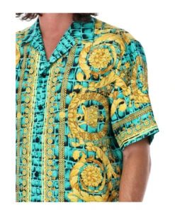 Versace Baroccodile Silk Bowling Shirt 4 Versace Baroccodile Silk Bowling Shirt -Italist Clothing Sale 305a85f6124954c7dd1e629c39151fb0