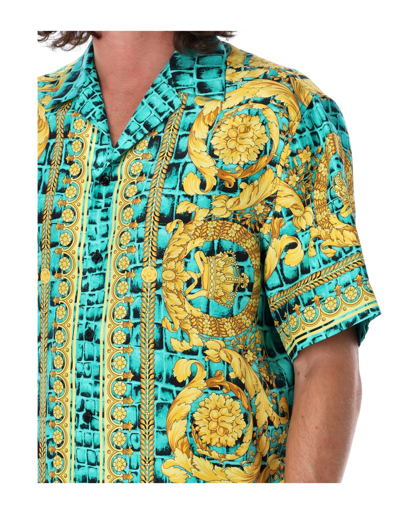Baroccodile Silk Bowling Shirt Versace Baroccodile Silk Bowling Shirt -Italist Clothing Sale 305a85f6124954c7dd1e629c39151fb0