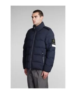 Stone Island Puffer In Blue Polyamide -Italist Clothing Sale 338ba1c75a1d1c99a09a603602a53349