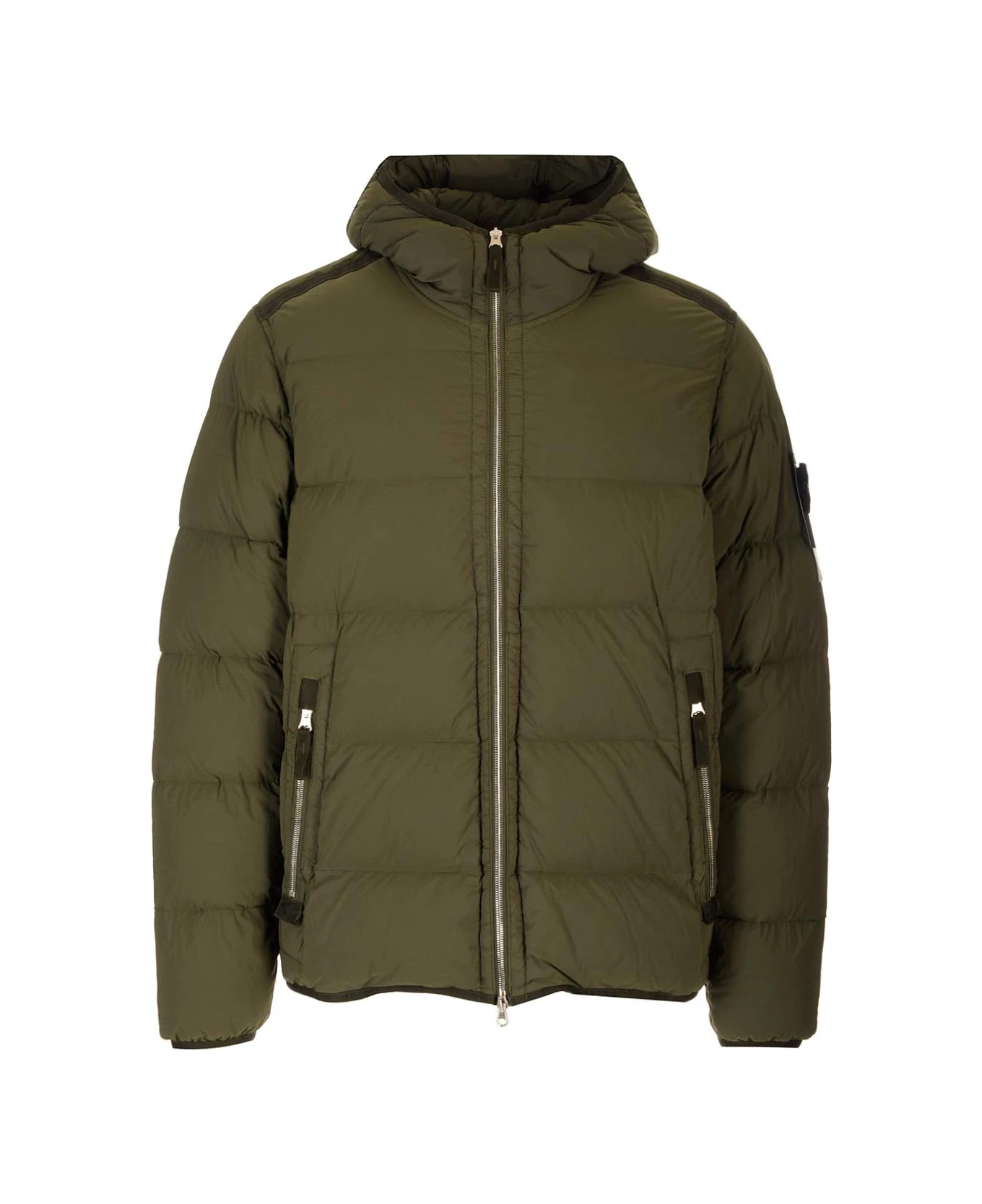 Green Down Jacket With Hood Stone Island Green Down Jacket With Hood -Italist Clothing Sale 34675dd786c306c95f98a9489dc36649
