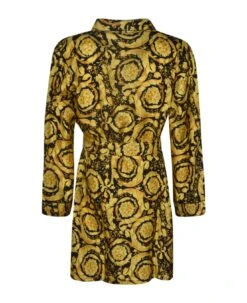 Versace Monogram Print Belted Coat -Italist Clothing Sale 39c88d70f83d931aa41981c32f43003d