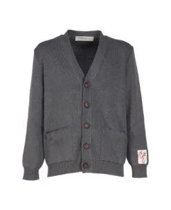 Golden Goose Men's Cardigan In Cotton With Logo On The Back