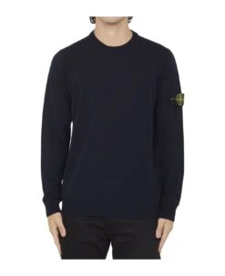 Stone Island Compass-patch Virgin Wool Jumper