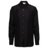 Alexander McQueen Black Long Sleeved Shirt With Harness Detail In Silk Man