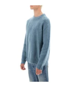 Golden Goose 'devis' Brushed Mohair And Wool Sweater -Italist Clothing Sale 4344314d46e70fe77d111f8383a7c7cf