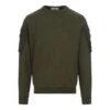 Stone Island Military Green Sweatshirt With Pockets
