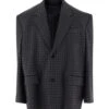 Balenciaga Oversized Blazer With Houndstooth Pattern -Italist Clothing Sale 466ec25adbcfb4b5e91b18cfb7cf5f64
