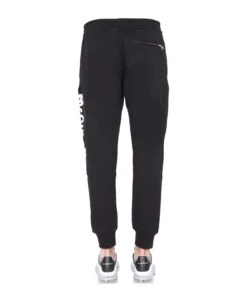 Alexander McQueen Jogging Pants With Graffiti Logo -Italist Clothing Sale 4751b9ee3b1a93c17579fc323fac5f4c