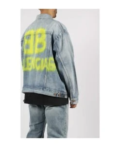 Balenciaga Large Fit Denim Jacket -Italist Clothing Sale 497f1b856b114ab37656fca322688534