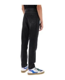 Off-White Regular Fit Jeans With Vintage Wash -Italist Clothing Sale 49a947865eb16f5a9b2f57757d17573c