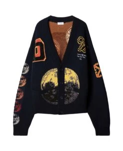 Off-White Cryst Moon Phase Vars Knit Ca