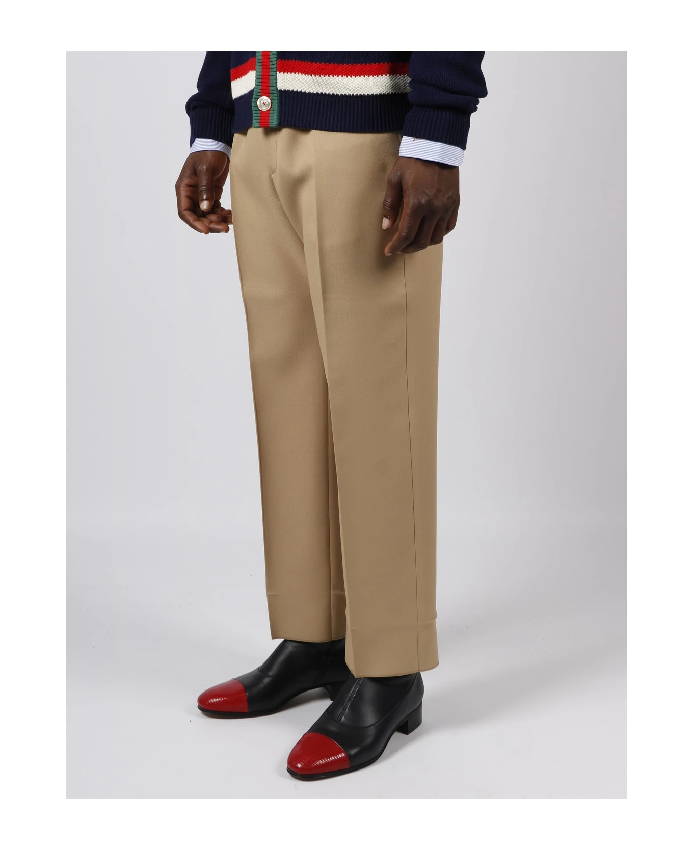 Web Detail Fluid Drill Trouser Gucci Web Detail Fluid Drill Trouser -Italist Clothing Sale 5053a858bc900c0e22c74db1def92f8b