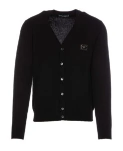 Dolce & Gabbana Plaque Logo Cardigan