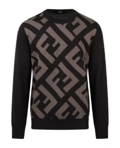 FENDI Macro Ff Wool Sweater