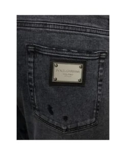 Dolce & Gabbana Grey Five-pockets Slim Jeans With Logo Plaque In Stretch Cotton Denim Man 4 Dolce & Gabbana Grey Five-pockets Slim Jeans With Logo Plaque In Stretch Cotton Denim Man -Italist Clothing Sale 54150bbbfbc7e13831e3532c2f20c71e