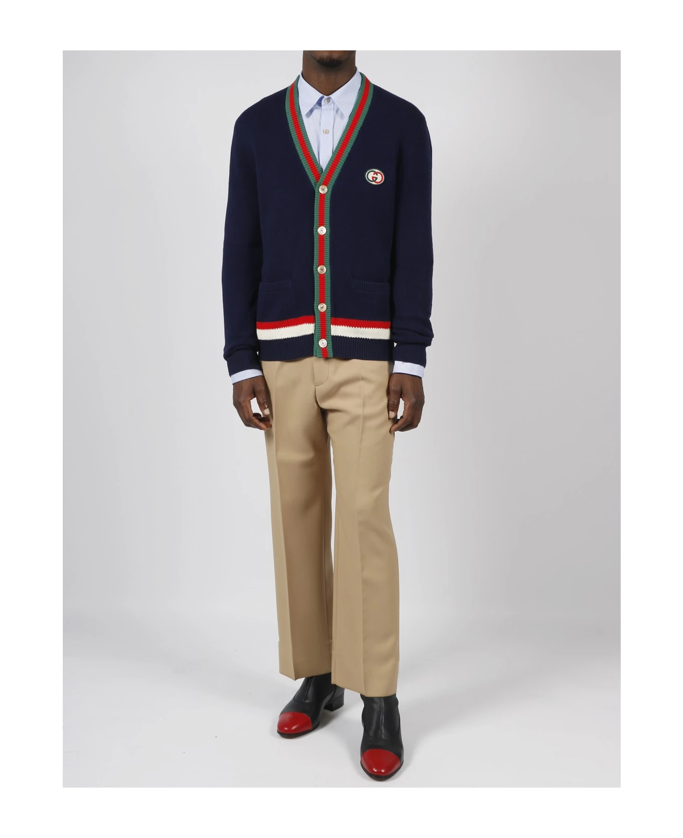 Web Detail Fluid Drill Trouser Gucci Web Detail Fluid Drill Trouser -Italist Clothing Sale 54415d20eb346622696d3c8104dbacab