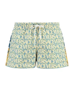 Versace Logo Monogram Laced Shorts