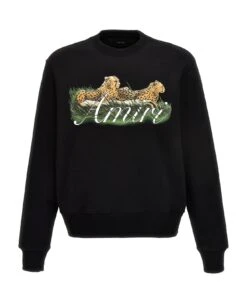 Amiri 'cheetah Logo' Sweatshirt