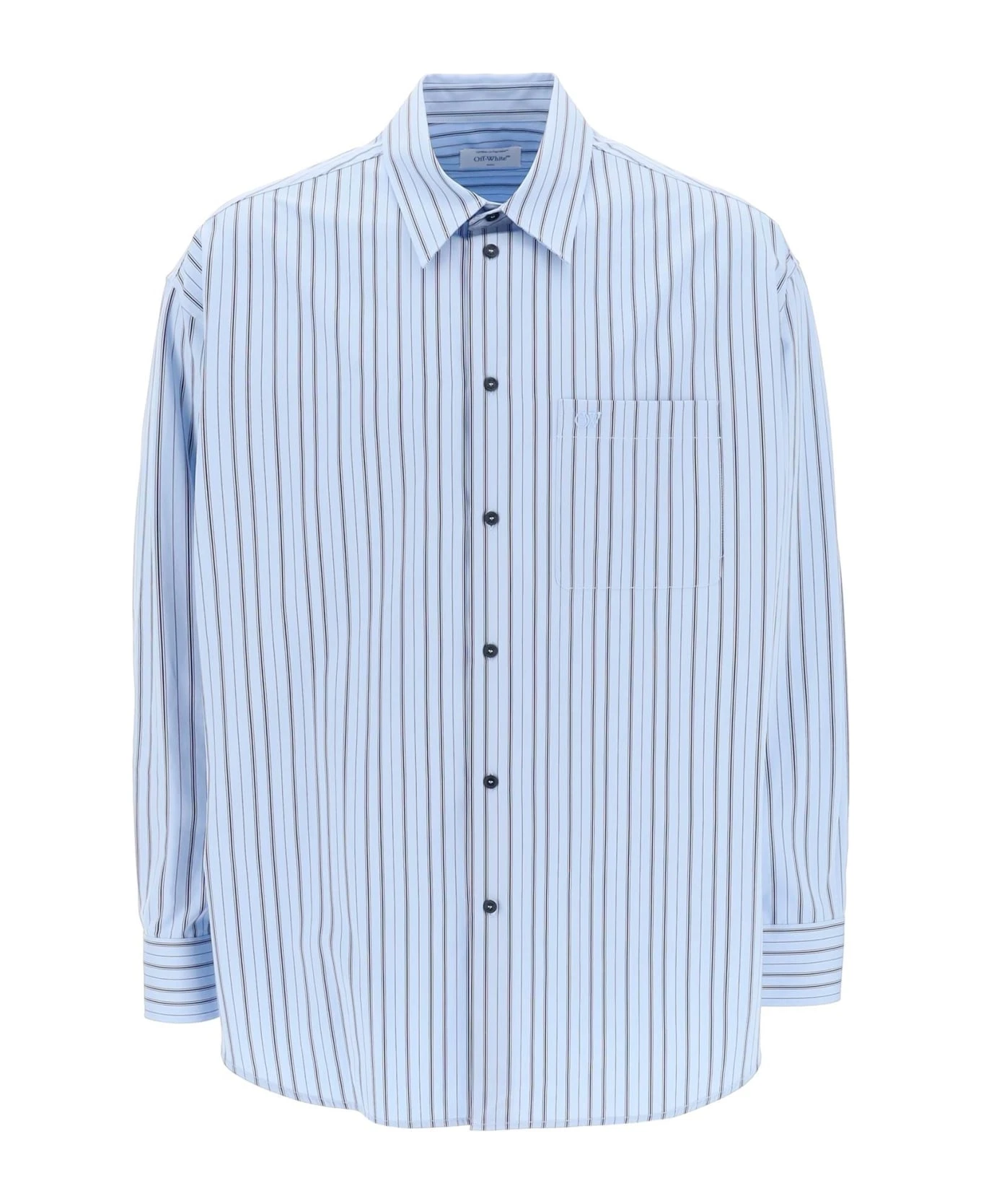 Striped Maxi Shirt Off-White Striped Maxi Shirt -Italist Clothing Sale 5d30a5c8454539a6673e9bf161789b4c