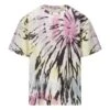 Celine Tie-dye Printed Crewneck T-shirt