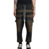 Creatch Cargo Crop Pants In Black Cotton