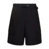 Off-White Off White Man's Indust Cargo Bermuda Shorts With Belt