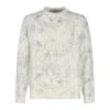 Golden Goose Crew-neck Sweater With All-over Toile De Jouy Motif